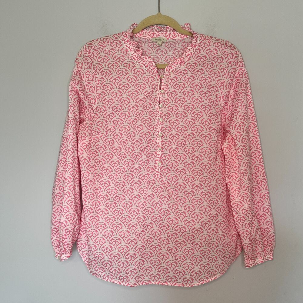 Talbots Easy Popover Button Top Size Large Petite… - image 1